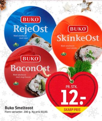 Buko smelte smøreost rejeost