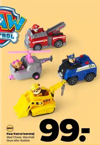 Netto Paw patrol biler tilbud