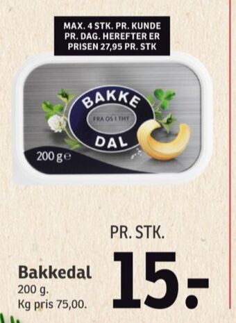 SPAR Bakkedal smørbar tilbud