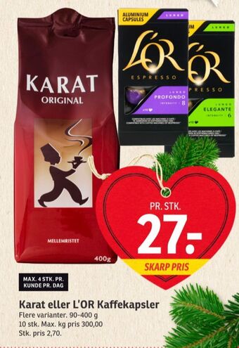 SPAR Original kaffe formalet tilbud