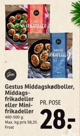 SPAR Gestus frikadeller tilbud