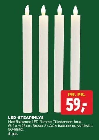 jem & fix Led-stearinlys tilbud