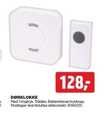 jem & fix Dørklokke tilbud