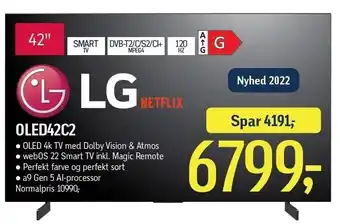 Lg 42" oled 4k smart tv