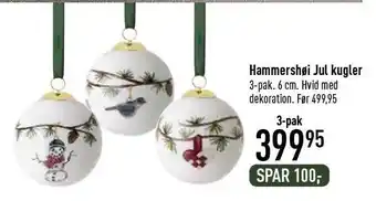 Imerco Hammershøi jul kugler tilbud