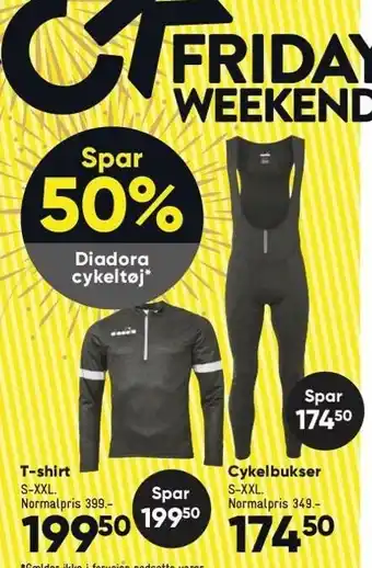 Spar 50% på diadora cykeltøj