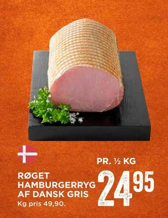 MENY Røget hamburgerryg af dansk gris tilbud
