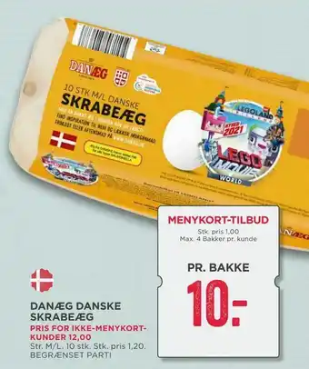 MENY DANÆG DANSKE SKRABEÆG tilbud