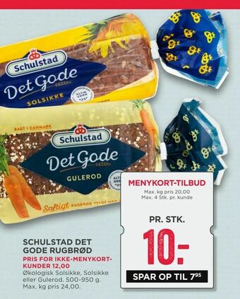 MENY Schulstad det gode rugbrød tilbud