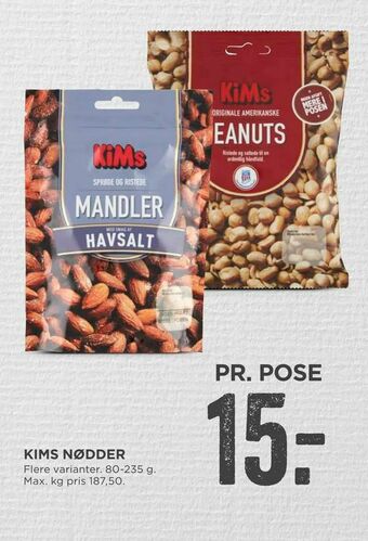 MENY Kims nødder tilbud