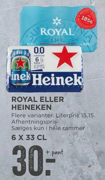 MENY Royal eller heineken tilbud