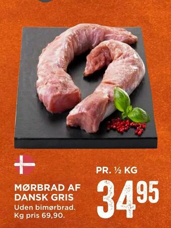 MENY Mørbrad af dansk gris tilbud