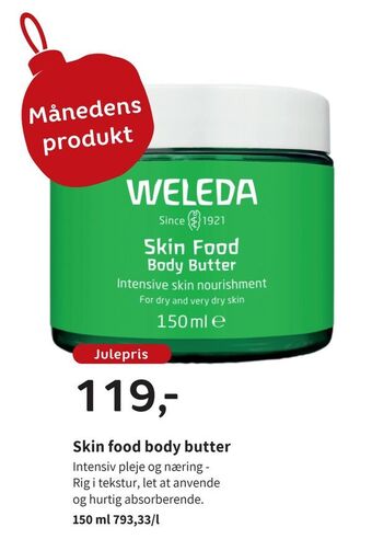 Helsam Skin food body butter tilbud
