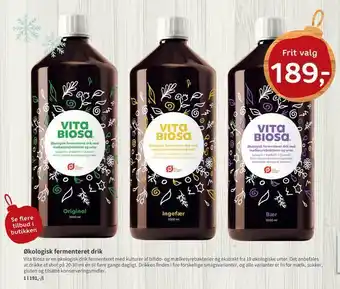 Helsam Økologisk fermenteret drik tilbud