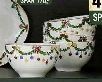 Imerco Stjerne riflet jul skål 30 cl tilbud