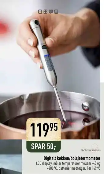 Digitalt køkken/bolsjetermometer
