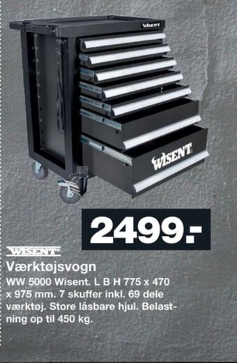 Bauhaus Wisent værkstedsvogn tilbud