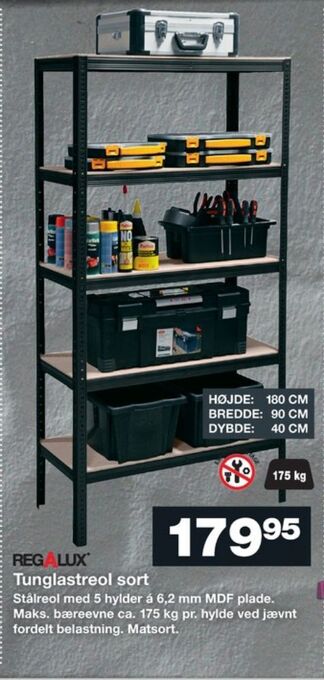 Bauhaus Regalux reol tilbud