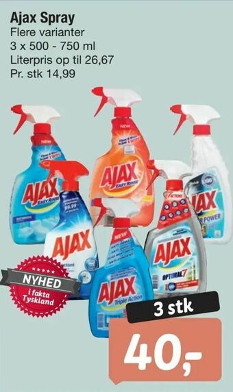 Fakta Tyskland Ajax Spray tilbud