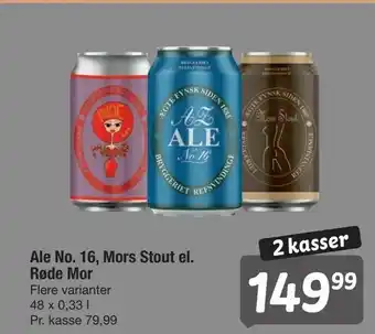 Fakta Tyskland Ale No. 16,00 Mors Stout el. Røde Mor tilbud