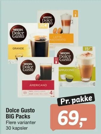 Fakta Tyskland Dolce Gusto BIG Packs tilbud