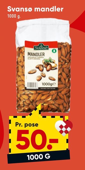 Bilka Svansø mandler tilbud