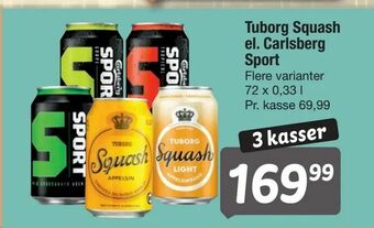 Fakta Tyskland Tuborg Squash el. Carlsberg Sport tilbud