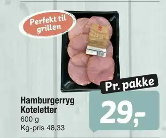 Fakta Tyskland Hamburgerryg Koteletter tilbud