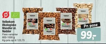 Fakta Tyskland Velbekom Økologiske Mandler el. Nødder tilbud