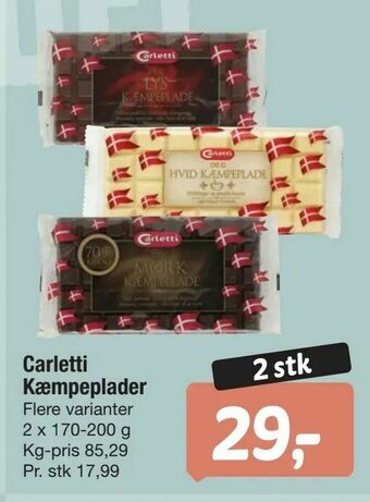 Fakta Tyskland Carletti Kæmpeplader tilbud