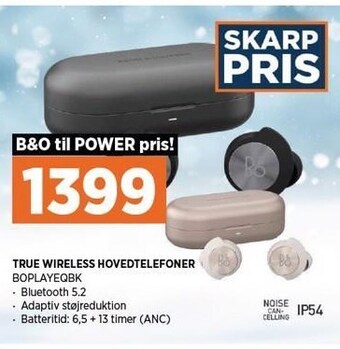Power True wireless hovedtelefoner tilbud