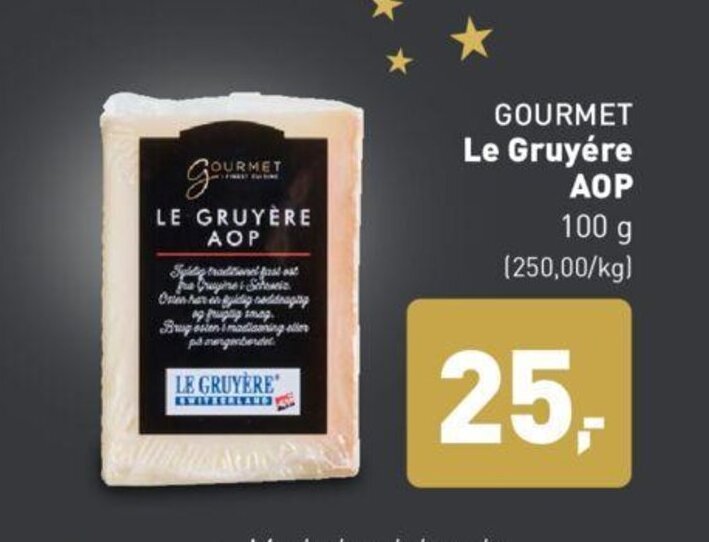 Gourmet Le Gruyére AOP tilbud hos ALDI