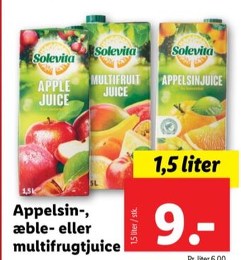 Lidl Solevita appelsinjuice tilbud