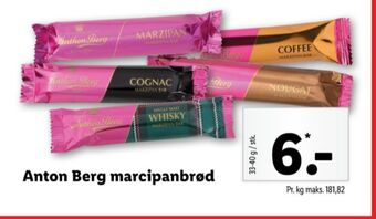 Lidl Anthon berg marcipanbrød tilbud