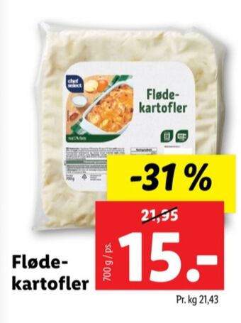 Lidl Chef select flødekartofler tilbud