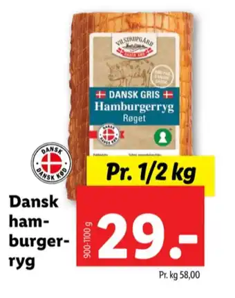 Lidl Vilstrupgård hamburgerryg tilbud