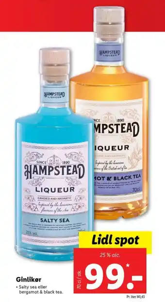 Lidl Hampstead likør tilbud