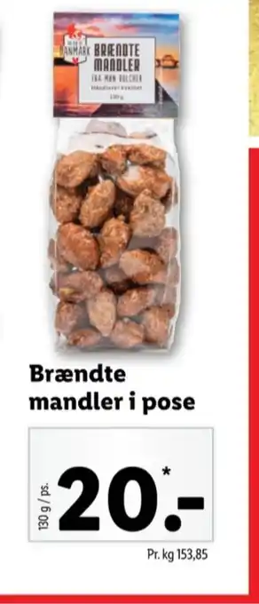 Lidl En bid af danmark brændte mandler tilbud