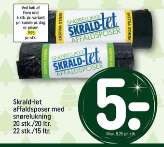 REMA 1000 Skrald-let affaldsposer tilbud