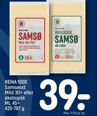 REMA 1000 Rema 1000 skæreost samsø tilbud