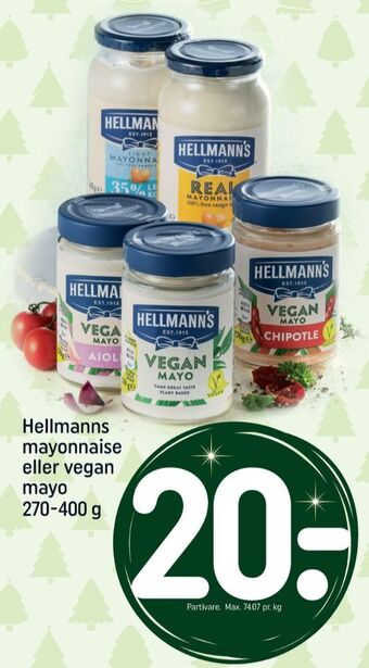 REMA 1000 Hellmanns mayonnaise tilbud