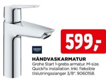 jem & fix Grohe håndvaskarmatur tilbud