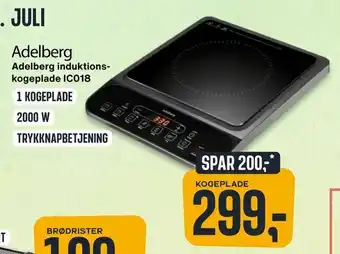 Skousen Adelberg induktionskogeplade IC018 tilbud