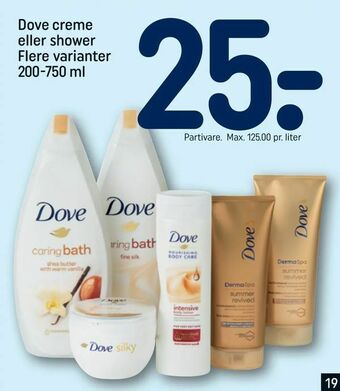 Dove creme eller shower