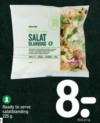 REMA 1000 Ready to serve salatblanding tilbud