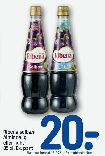 Ribena solbær Almindelig eller light