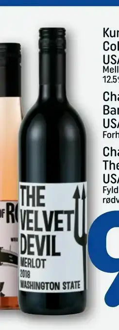 REMA 1000 Charles Smith The Velvet Devil Merlot USA, 75 cl tilbud
