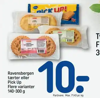 REMA 1000 Ravensbergen tærter eller Pick Up tilbud