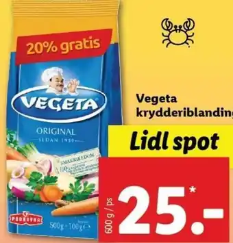 Lidl Vegeta Krydderiblanding 600g tilbud