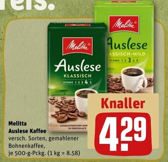 REWE DE Melitta Auslese Kaffee tilbud